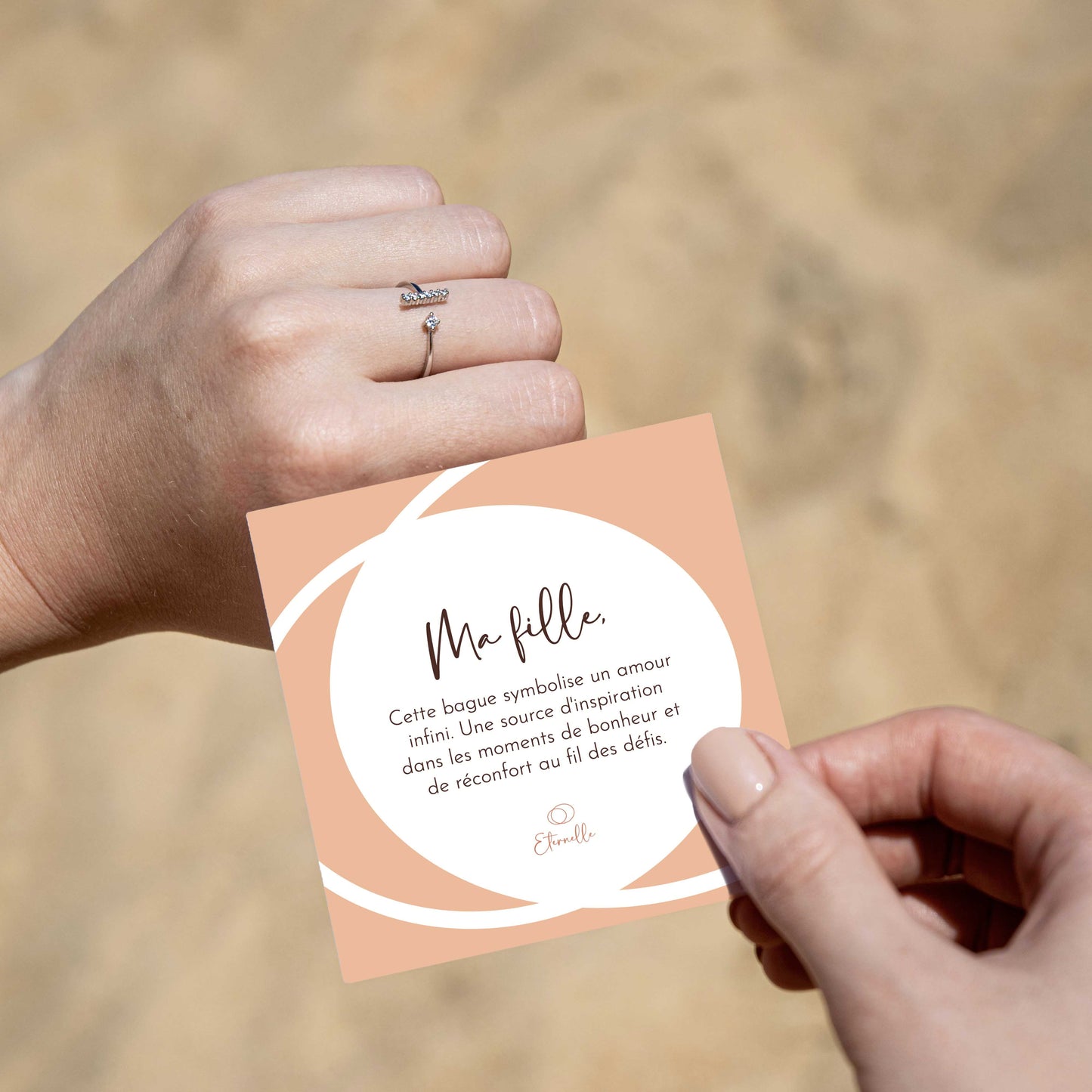 Bague Éternelle - Bague ajustable - Ma fille